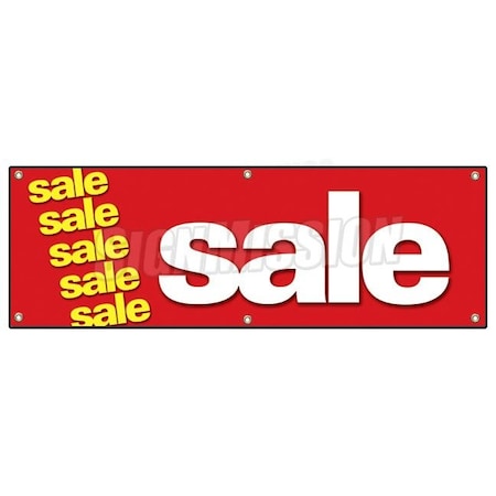 Signmission SALE BANNER SIGN clearance retail signs 50% everything must go storewide B-72 Sale